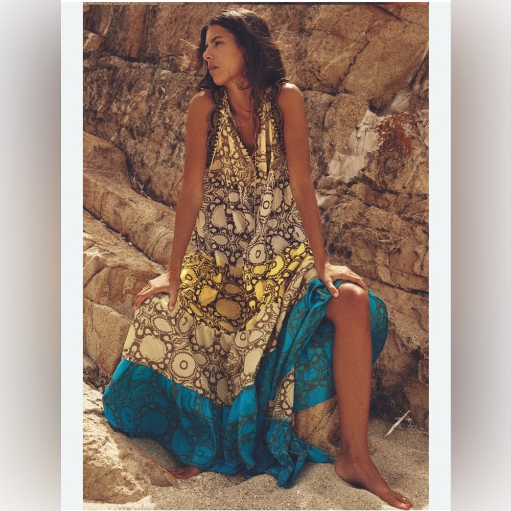 Zara Crocheted Tiered Maxi Sundress - Picture 5 of 8